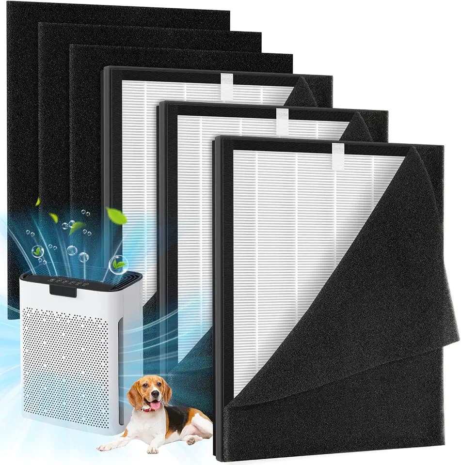 3 Pack KJ190L Filter Replacement For MOOKA KJ190L KJ190H Air Purifier