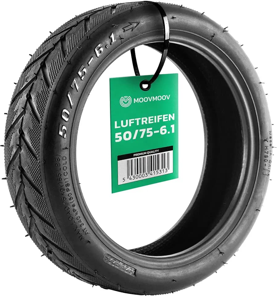 MOOVMOOV Reifen 50/75-6.1 Kit für Wispeed T850 / T855 Pro Scooter - Aufblasbarer Reifen 8.5 Zoll