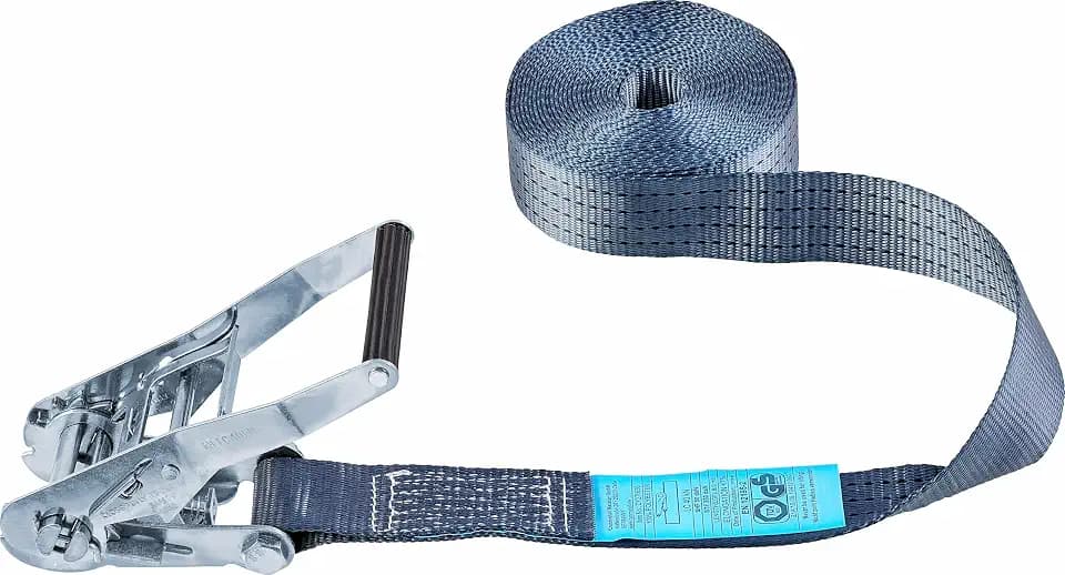 Connex Zurrgurt - Einteilig - 8 m x 50 mm - 4000 kg maximale Belastbarkeit - Mit Spannratsche, ohne Haken - Aus Polyester / Spanngurt / Ladungssicherung / Ratschengurt / DY270636