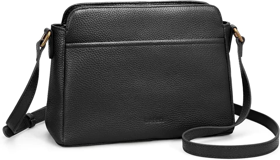 befen Anti-theft Crossbody Bag for Women Genuine Leather, Small Cross Body Shoulder Handbags with RFID Card Slots