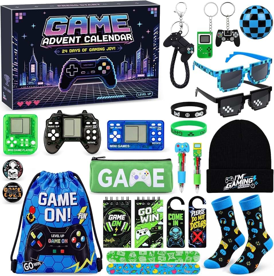 iZoeL Gaming Adventskalender 2026 Jungen Teenager15+, 24 STK Gaming-Zubehör