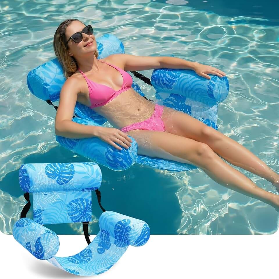 Inflatable Pool Float Adult Floating Lounge Chair