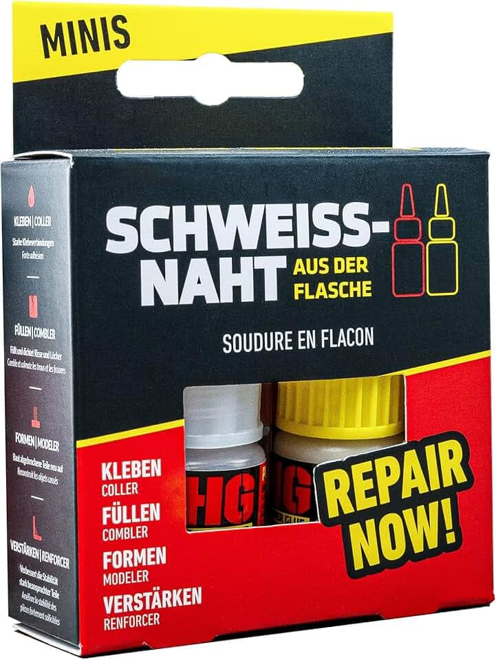 HG POWER GLUE Schweißnaht aus der Flasche MINIs, Sekundenkleber