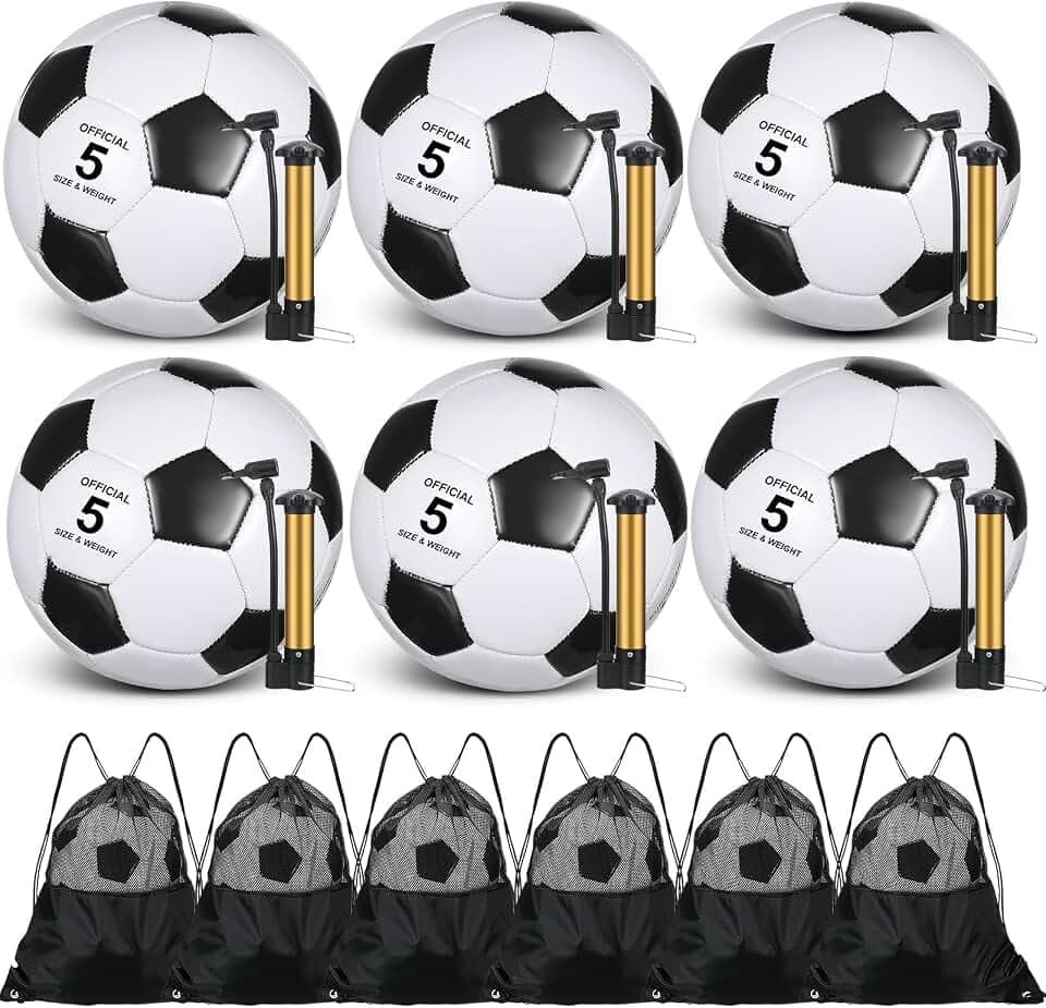 Ceenna 6 Pcs Christian Charity Donation Supplies Soccer Ball