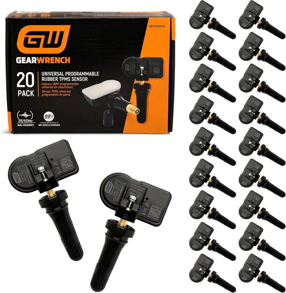 GEARWRENCH 20 Pack Universal Programmable Rubber TPMS Sensor | GWTPMSR20PK