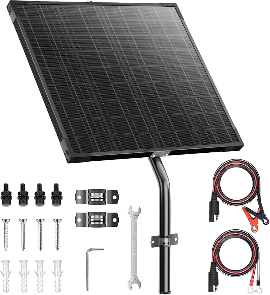 Voltset 12V 20W Solar Panels Kits for Gate Opener Electric Fence