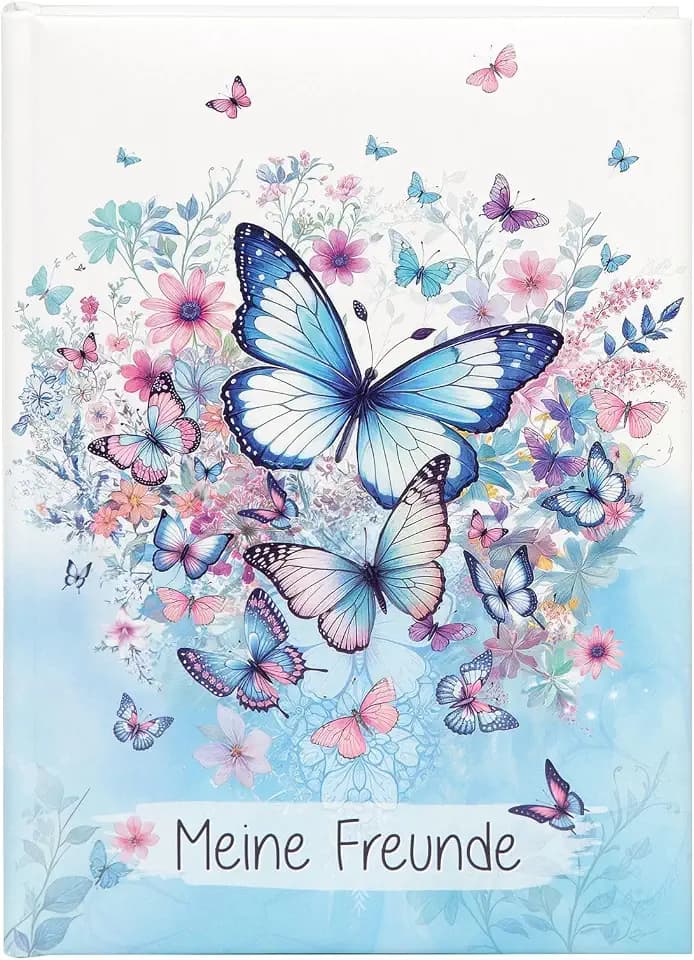 goldbuch 43 155 Freundebuch DIN A5 Schmetterlingsgarten, Meine Freunde Buch