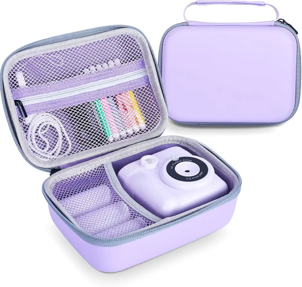 Kids Instant Print Camera Case for ESOXOFFORE for Dylanto Cameras-Purple