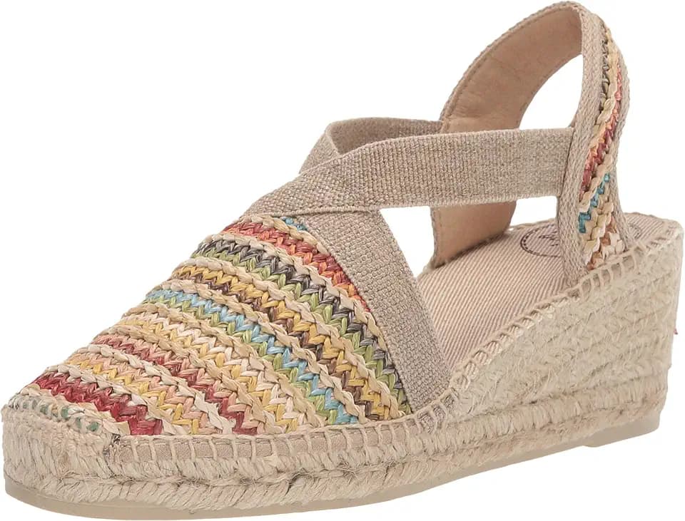 Toni Pons TER - Vegane Keil-Espadrille für Damen Baumwolle.