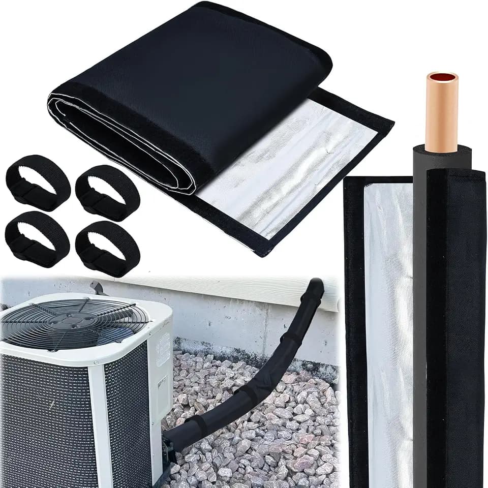 3 Layers HVAC Copper Pipe Insulation Cover Protector Wrap 72'' x 10.2''
