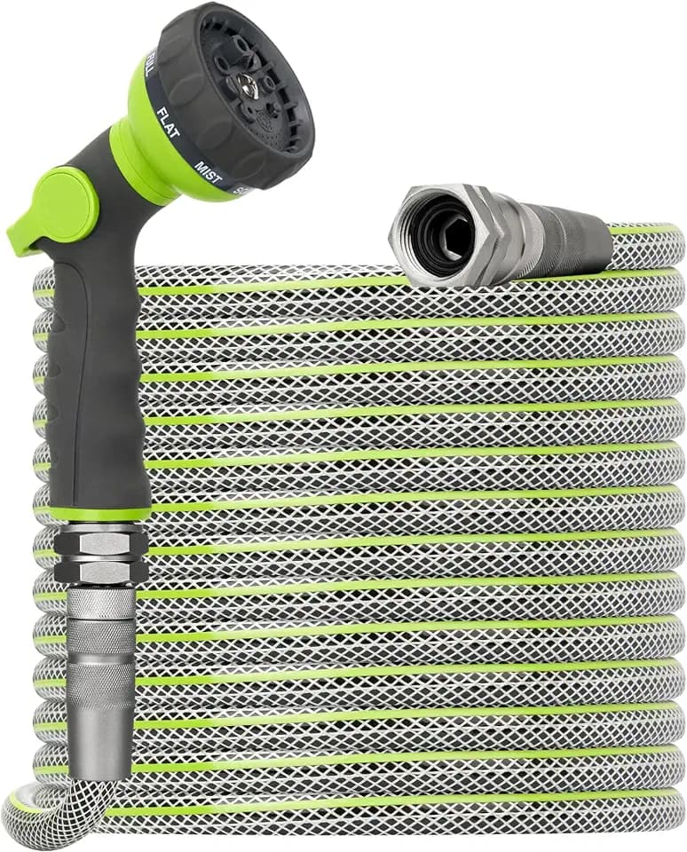 100 FT Heavy Duty Garden Hose, 1/2 ID x 100FT Durable Outdoor Water Hose