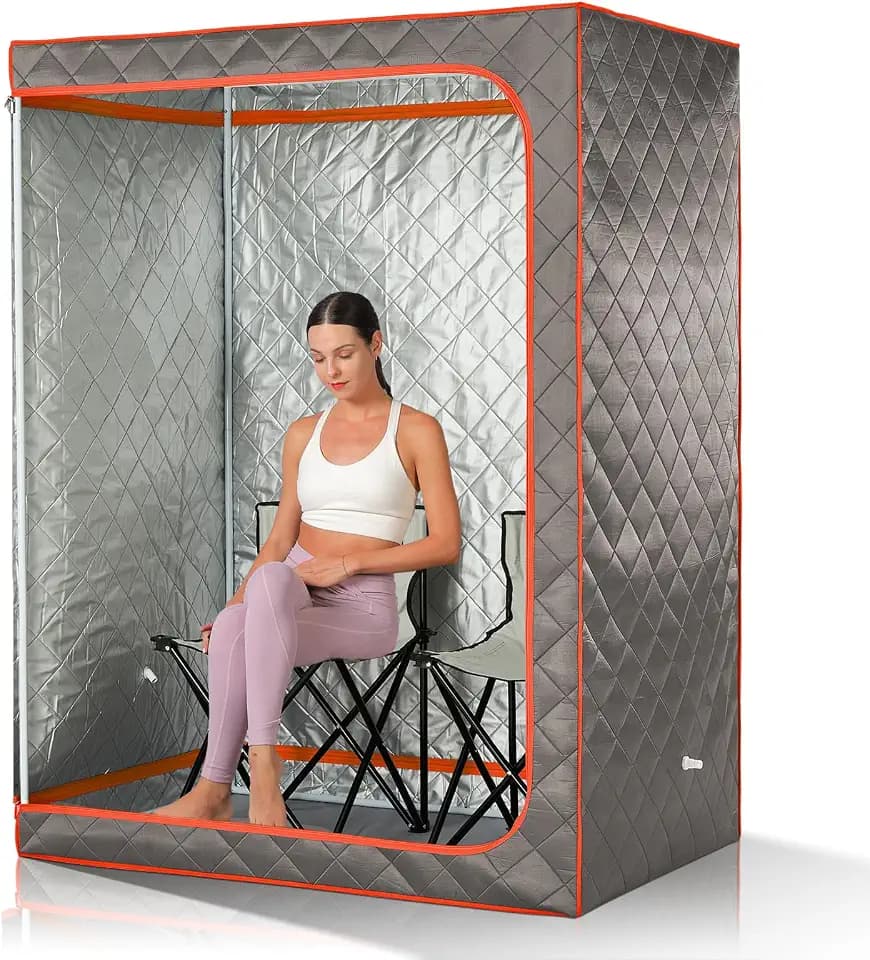 2 Person Portable Steam Sauna Tent, Full Size Foldable Home Spa