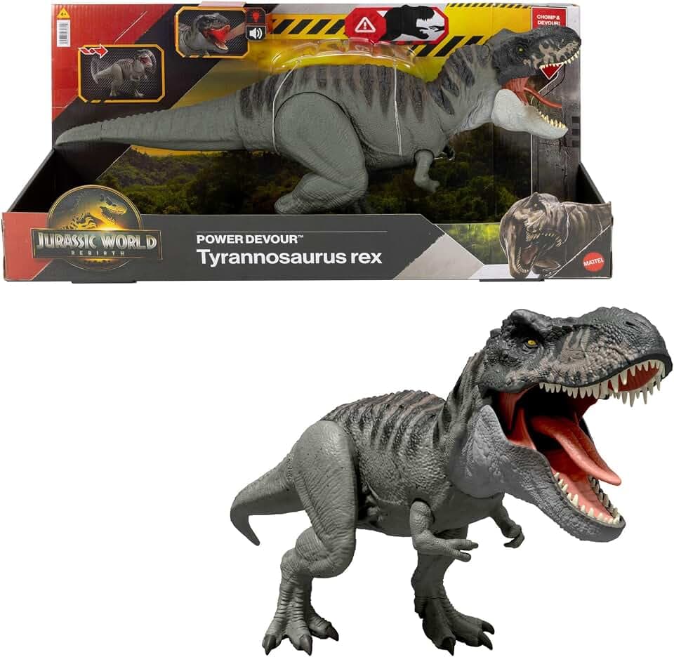 Mattel Jurassic World Power Devour Tyrannosaurus Rex Figur