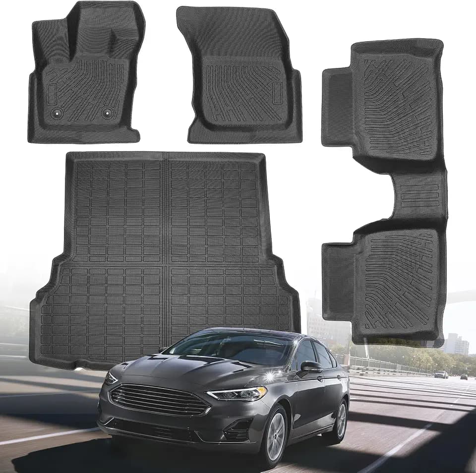 Floor Mats & Cargo Liner for Ford Fusion 2020 2019 2018 2017(NOT Hybrid)