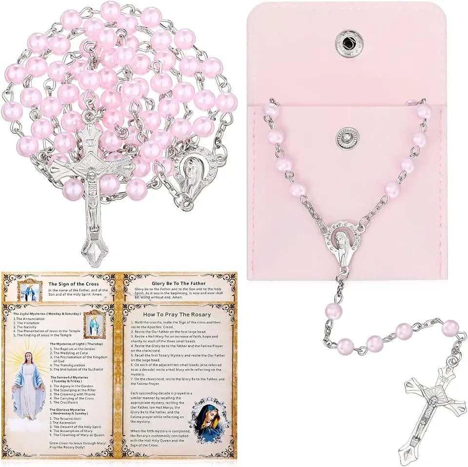 Quelay Rosary Catholic for Women Prayer Card