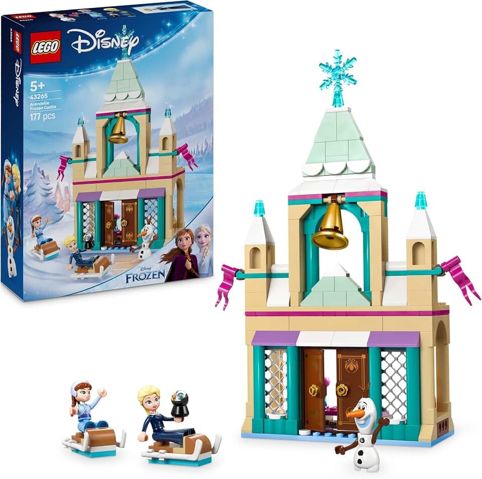 LEGO ǀ Disney Frozen Das Arendelle Schloss - Spielzeug mit Anna & ELSA Minifiguren sowie Olaf & Pinguin Figuren – Prinzessinnen Schloss Spielzeug - Kreatives Geschenk für Mädchen ab 5 Jahren – 43265