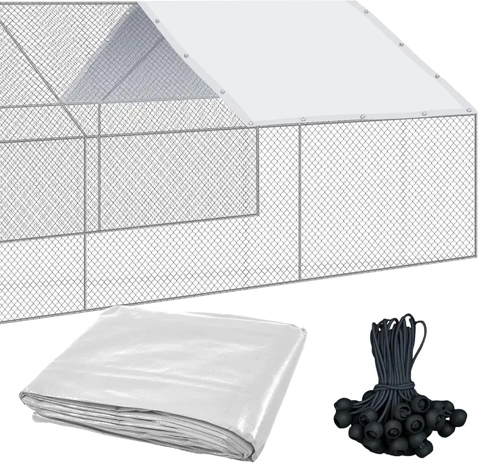 VitalCozy Chicken Coop Cover Waterproof, 11.5 x 6.6 ft Cover for Winter