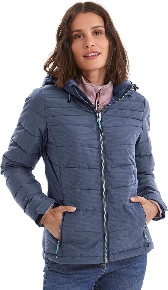 Killtec Damen Skane Wmn Quilted Jckt A Jacke In Daunenoptik Mit Abzippbarer Kapuze