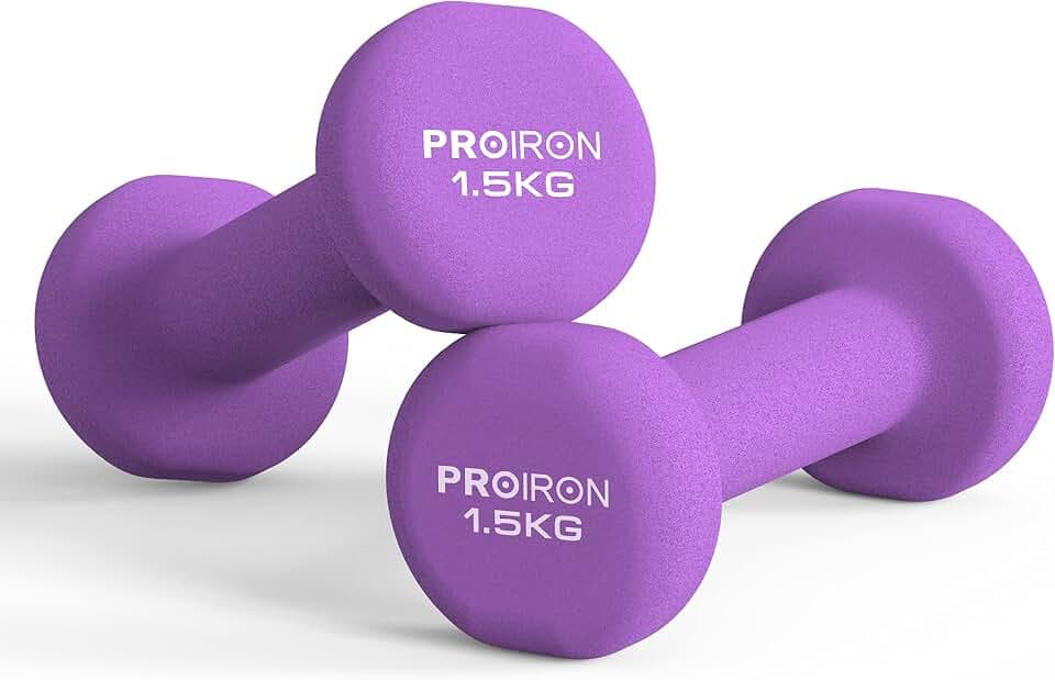 PROIRON Hanteln Neopren Kurzhanteln Frauen Hantelset Kleine Hantel Kurzhantelset (2er-Set) für Damen Gymnastik Yoga Pilates und Kinder