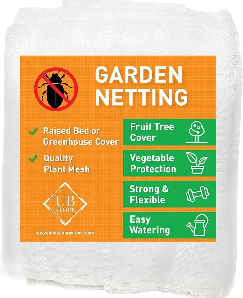 Insektennetz für Garten & Hochbeete, Feinmaschig 3x6 M, 2 Stück