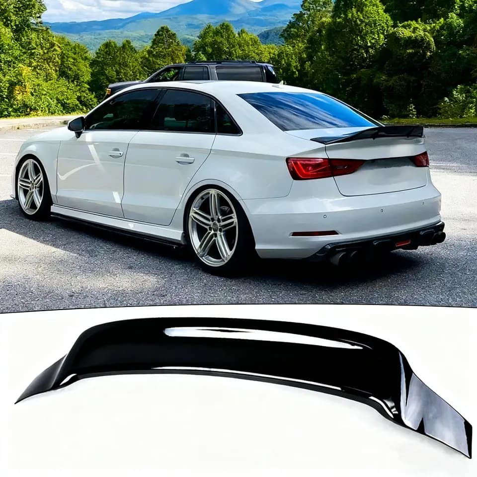 STSEV01 Rear Spoiler Duckbill Fit for Audi A3 S3 RS3 8V 2014-2020