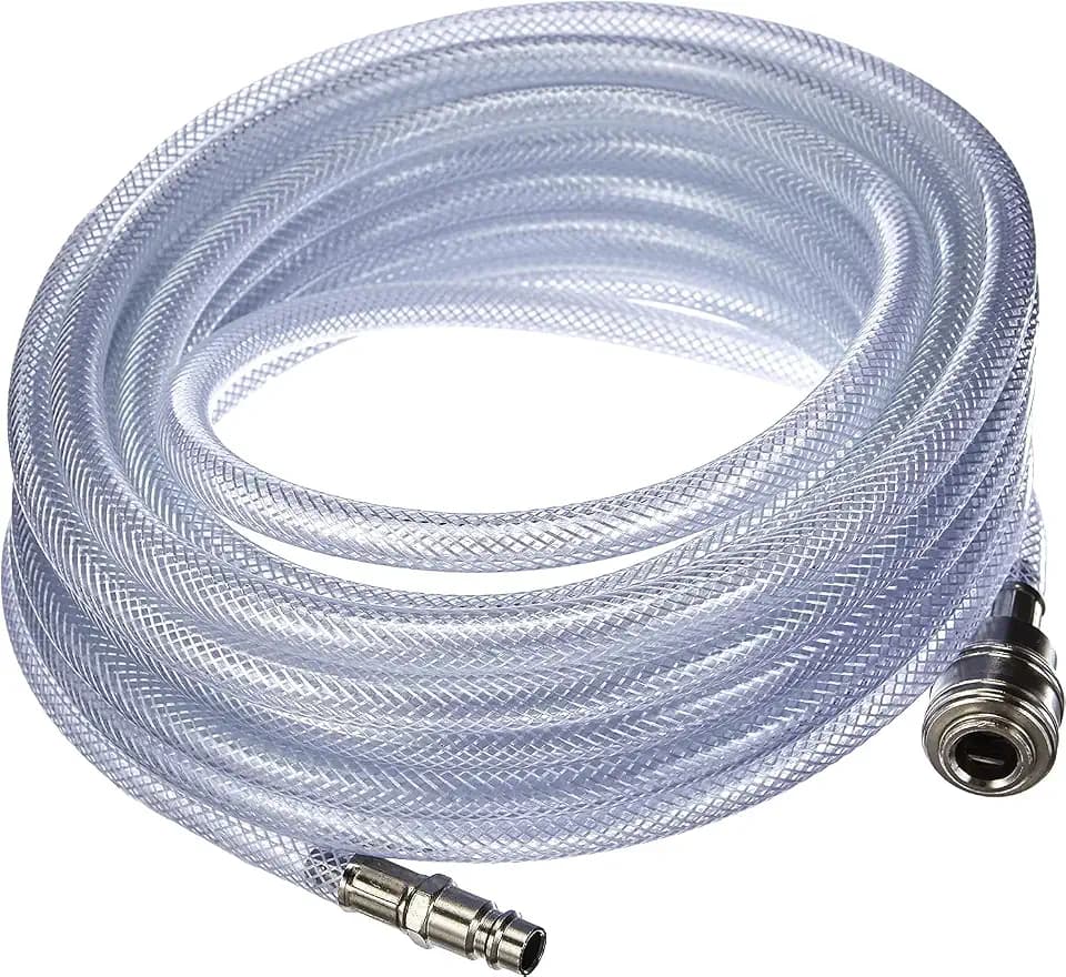 Original Einhell Gewebeschlauch 10 m (Kompressor-Zubehör, 10 m Länge, Innendurchmesser 6 mm, R 1/4'' Innengewinde, aus PVC-Gewebe, max. Arbeitsdruck 15 bar)