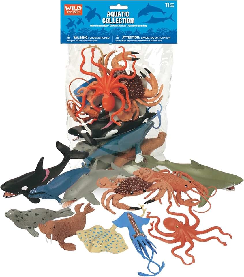 Wild Republic Polybag Aquatic Figurines - 12"