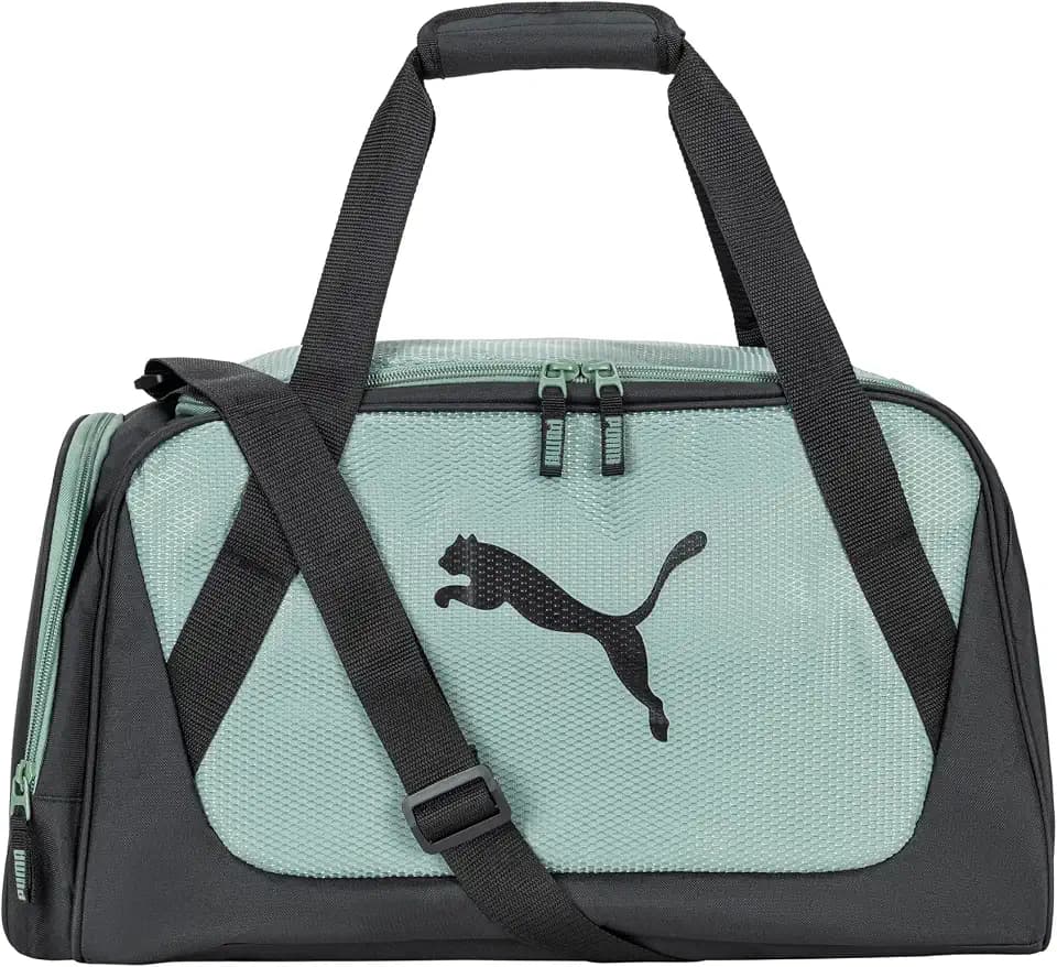 PUMA unisex-adult Form Factor Duffel with Adjustable Strap, Padded Bottom & Zip Pockets