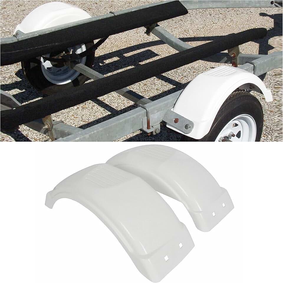 ECOTRIC 8"-12" Set of Two Single-Axle Trailer Fenders
