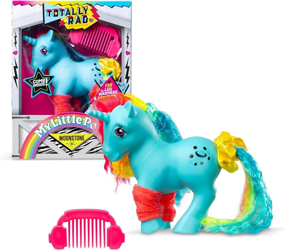 Basic Fun My Little Pony Totally Rad – Moonstone – Sammlerpony mit funkelndem Design und einzigartigen Details