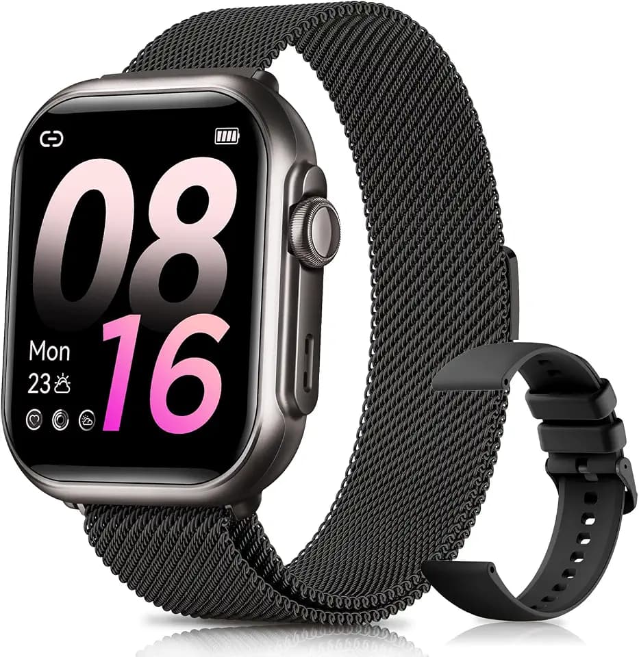 Smart Watches for Women Android& iPhone, 1000mAh Battery, 5ATM