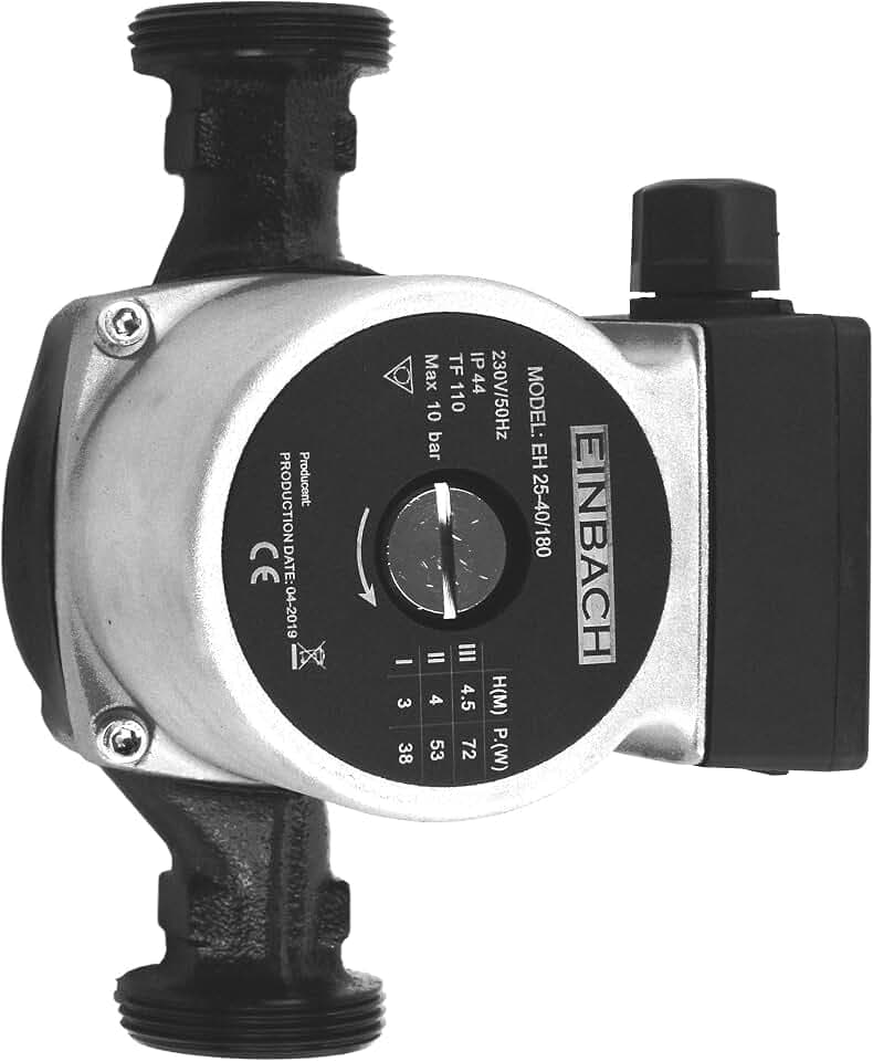 Einbach Umwälzpumpe 25-40 180 230V Nassläuferpumpe Förderhöhe 4 Meter DN 25 Heizungspumpe