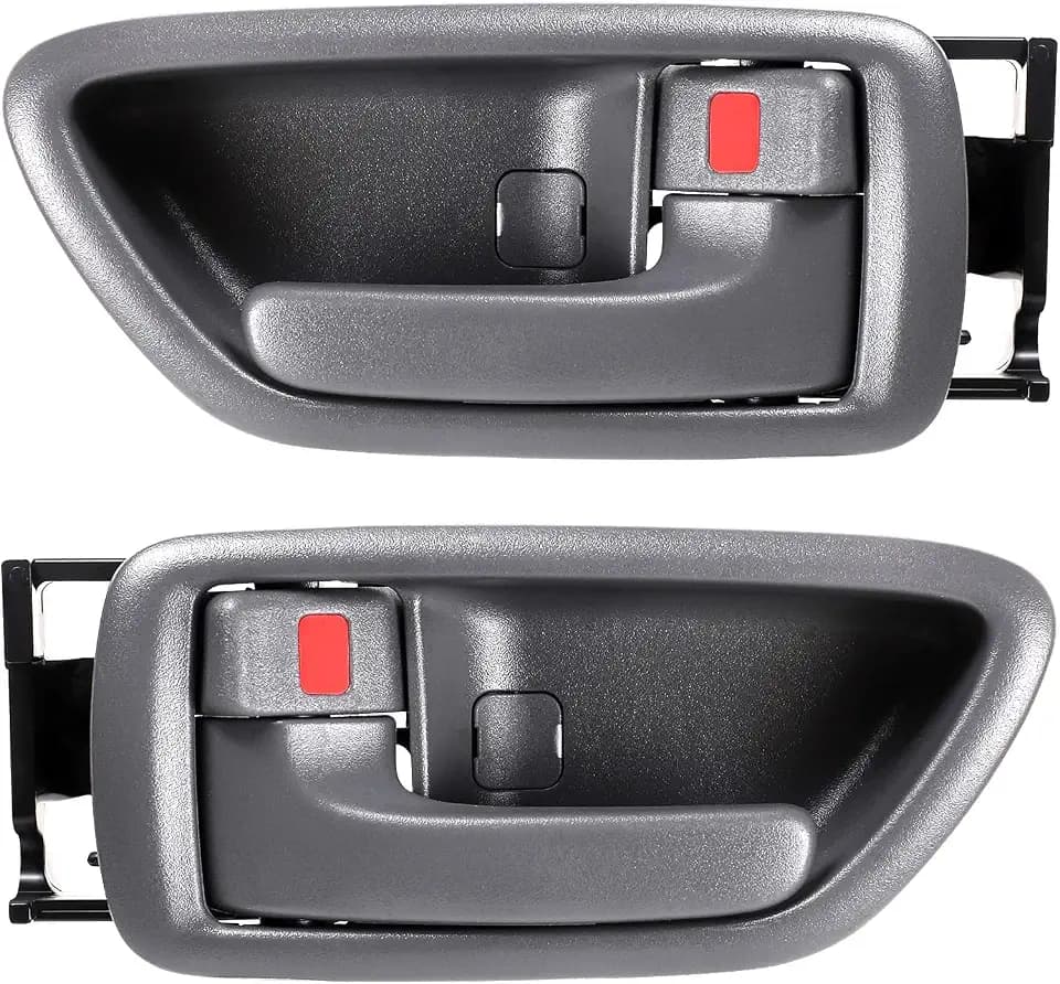 Interior Door Handle Front Rear Left Driver Right Passenger for Toyota Sequoia 2001-2007, Toyota Tundra (Crew Cab Only) 2004-2006, Toyota Avalon 2000-2004, Replace OE 692050C030B1, 692060C030B1, Gray