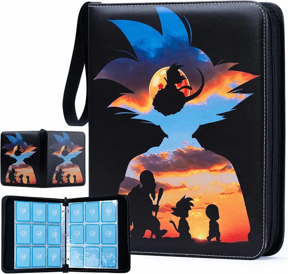 1080 Pockets Anime Card Binder, Portable Waterproof PU Storage Album,F273