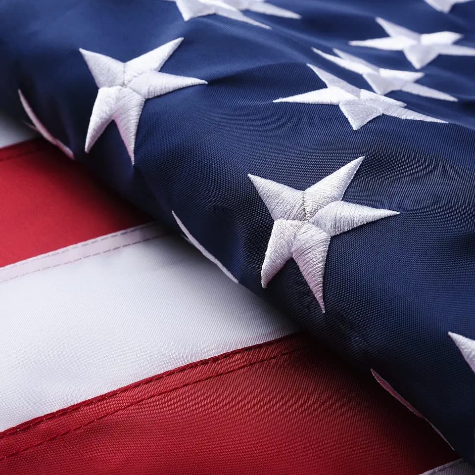 American Flags for Outside 4x6 Heavy Duty Embroidered Stars