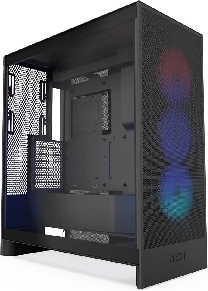 NZXT H7 Flow RGB - Mid-Tower ATX Airflow PC Case - Black