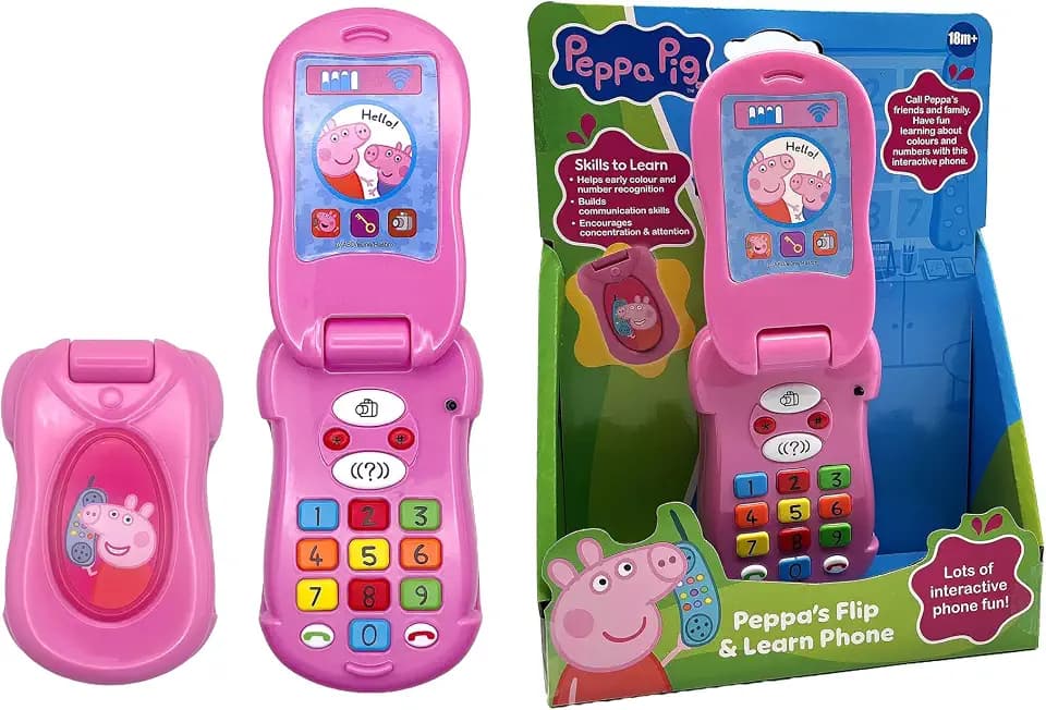 Peppa Pig PP06 Flip und Lernen Handy elektronisches Spielzeug