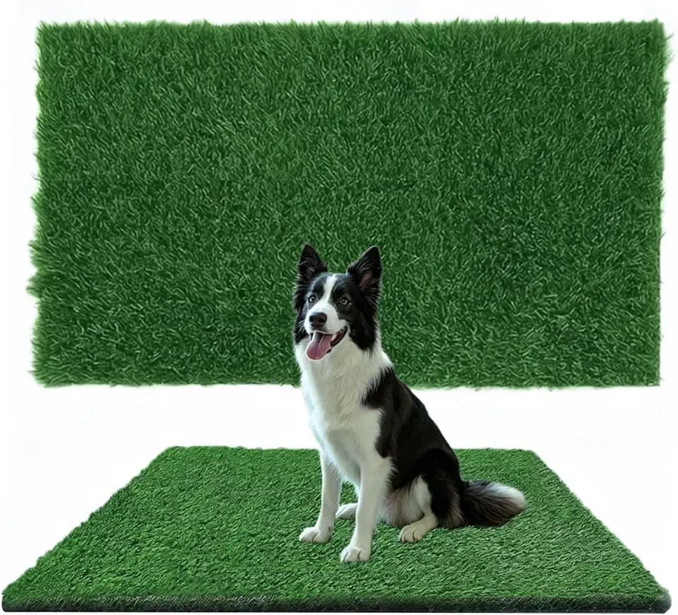 6FT x 10FT Artificial Grass Turf, 1.38" Pile Height Fake Grass Carpet