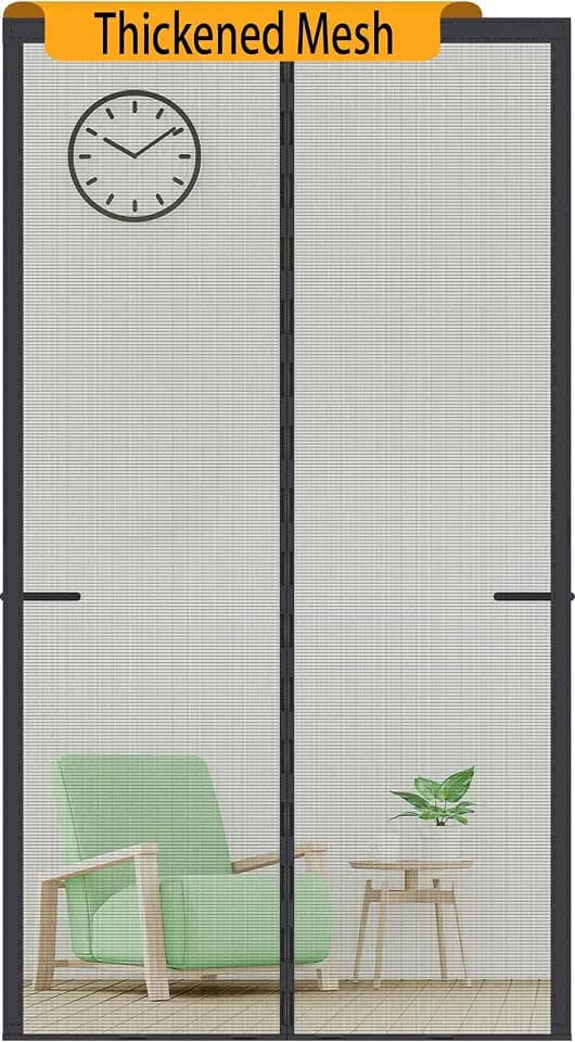Upgraded Magnetic Screen Door Thicker 250g/m² Reinforced Mesh