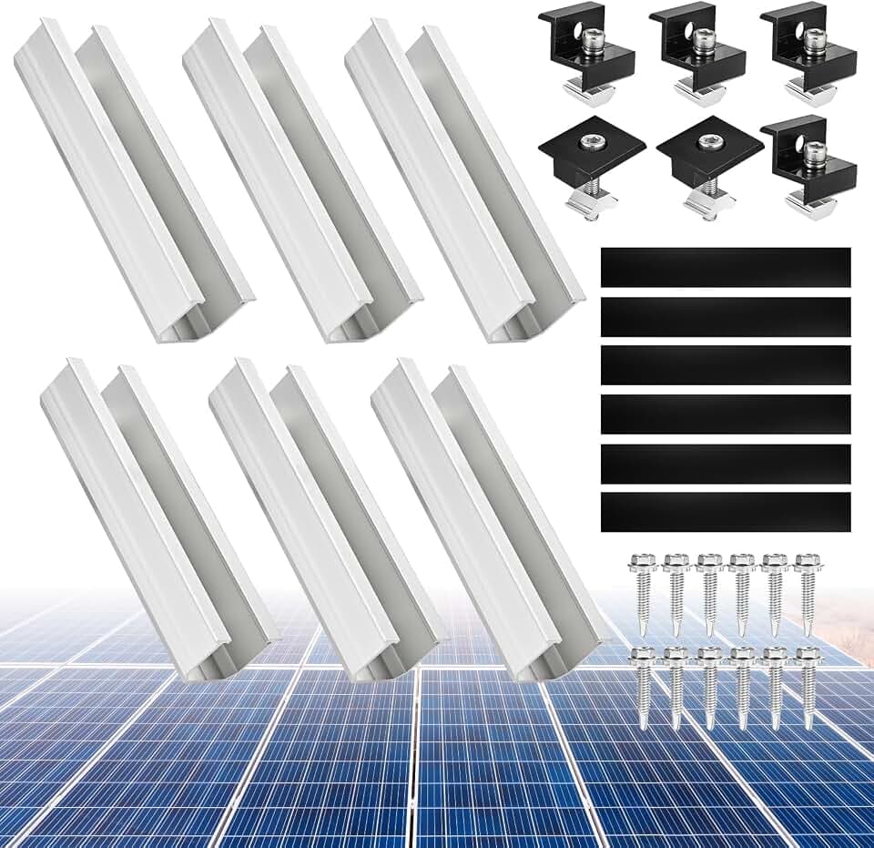 Philtool Solarmodul Halterung Kit, Montageset für 2 PV Module