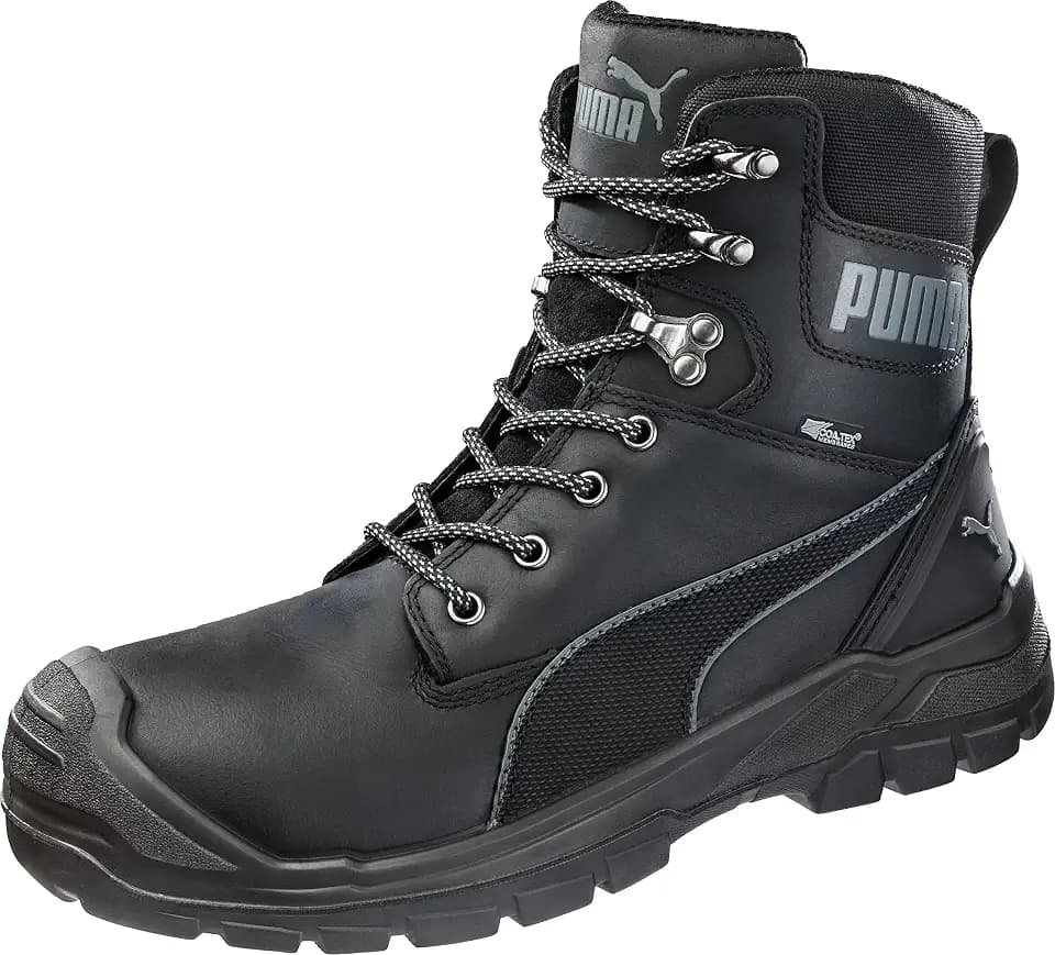 PUMA SAFETY Conquest BLACK HIGH Arbeitsstiefel Sicherheitsstiefel S3 HRO SRC Fiberglaskappe Durchtrittschutz rutschfest hitzebeständig Herren