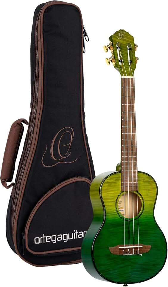 Ortega Guitars Tenor Ukulele Akustisch – Prism Series – Inklusive Gigbag – Ahorn, Mehrfarbig (RUPR-IVY)