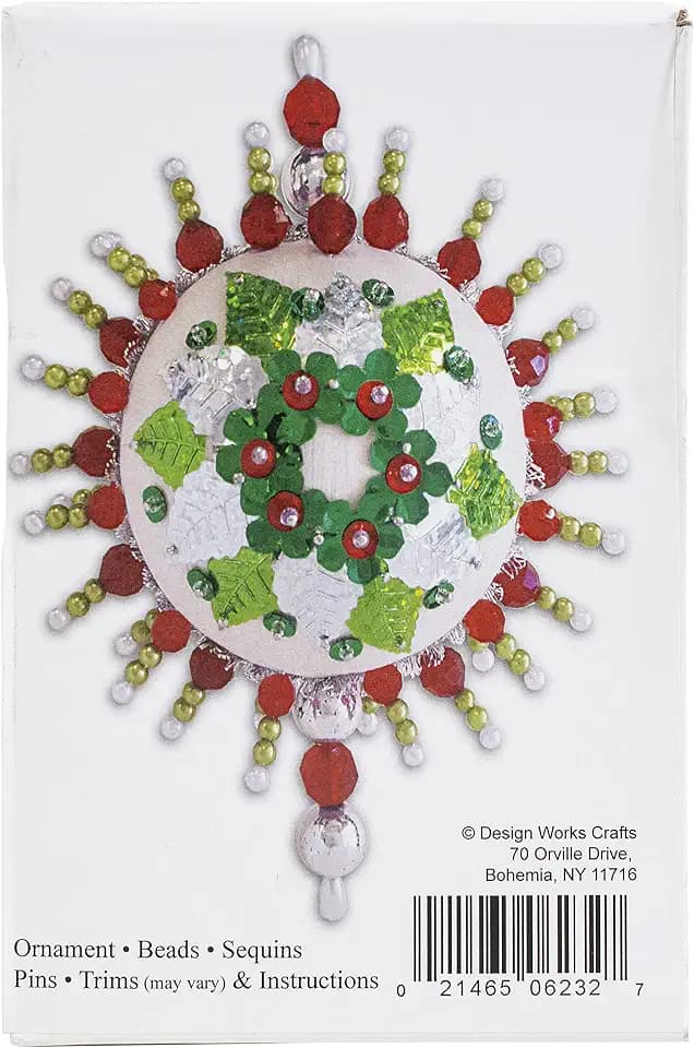 Holiday Wreath Beadcraft Ornament Kit