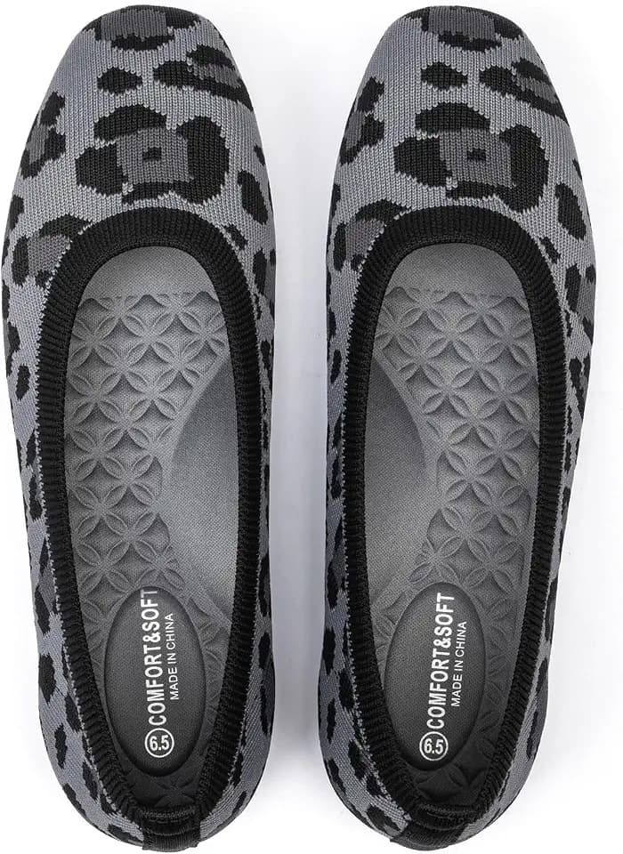Frank Mully Women's Flats Square Toe Flats Comfortable Slip on Washable Ballet Flats Shoes for Women Dressy Work