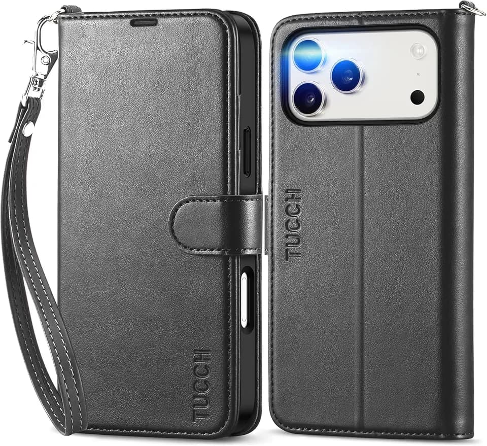 TUCCH Hülle für iPhone 18 Pro Max, Hülle für iPhone 17 Pro Max, Schwarz