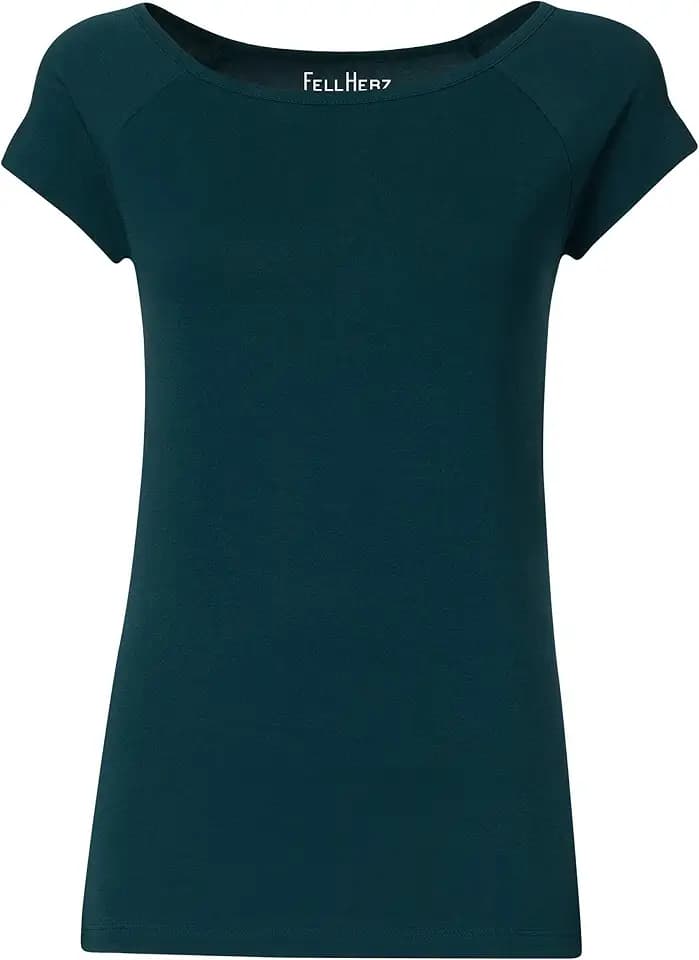 FellHerz Damen T-Shirt Petrol Bio Fair Vegan