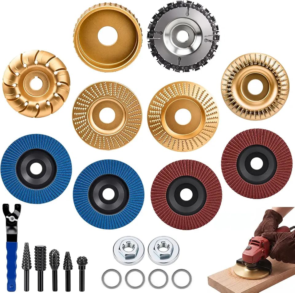 16PCS Wood Carving Disc Set for Angle Grinder