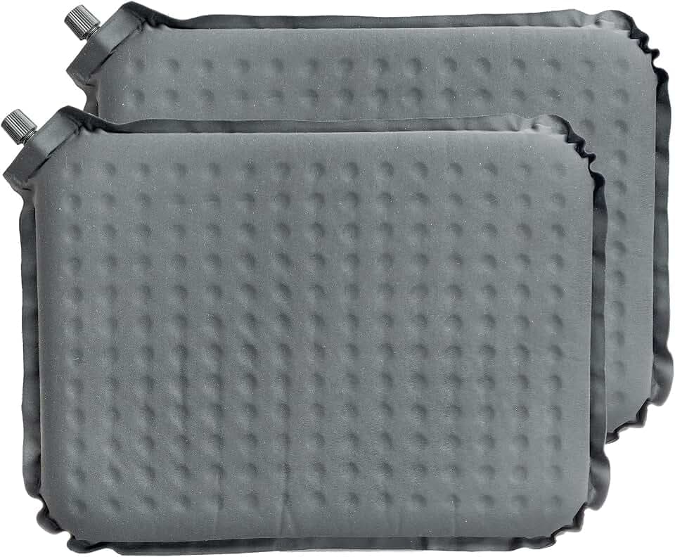 2-Pack Self-Inflating Seat Cushion for Airplane Travel, 16x13 inches