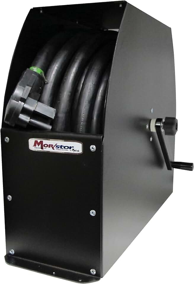 MORryde REEL56-001H Easy Reel Cord Spooler - Tall,Black