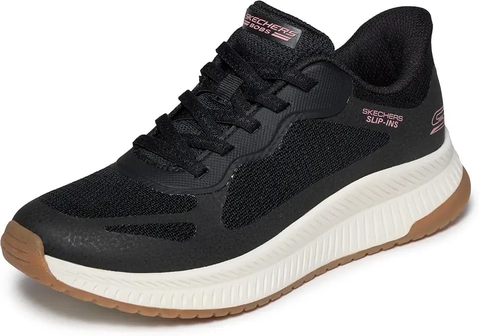 Skechers Womens Hands Free Slip-ins Bobs Squad 4 - Staple Look